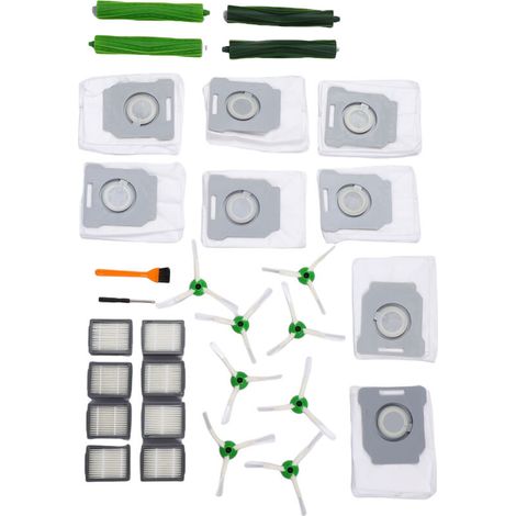 Ricambi per aspirapolvere serie I3, set da 30 pezzi, accessori adatti alla serie I3, 2 paia di spazzole a rullo, 8 filtri, sacchetti laterali per spazzole (1/5)