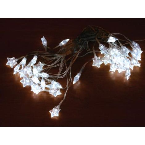 Guirlande Lumineuse - 10 M - 40 Led Blanches - Fil Transparent - 24 V - IP44 (1/2)