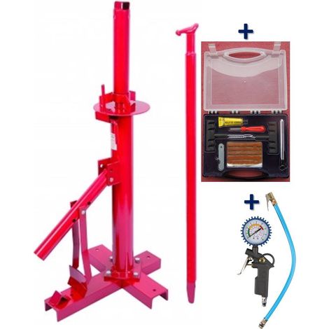 Démonte Pneu manuel Auto 13 à 21'' - utilitaires -quad - 4x4 + 1 Kit Réparation pneu tubeless + 1 Pistolet de gonflage (1/3)