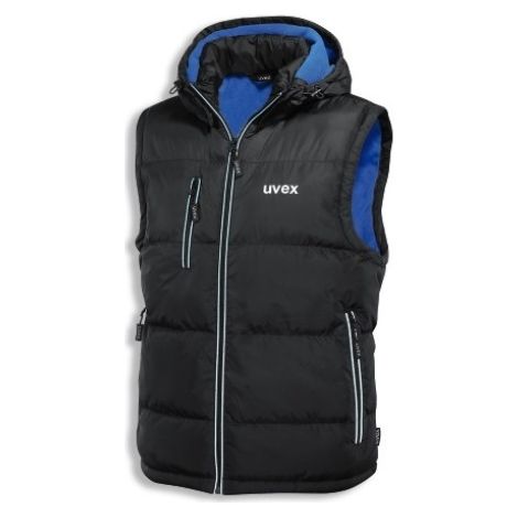 Uvex Thermo Steppweste, schwarz / blau, Unisex-Größe: M