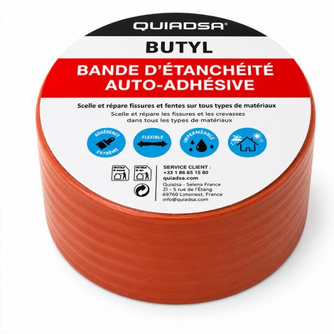 Bande de réparation imperméabilisante spéciale tuile et revêtements terra cotta - 5 mètres - Pour toitures et murs - (1/5)