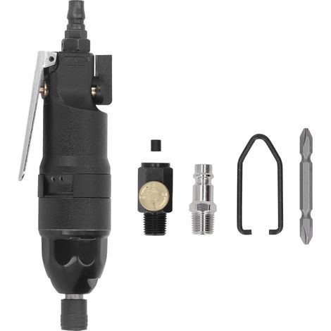 Tournevis pneumatique industriel en acier allié, queue droite 1/4in, 8000 tr/min, style européen. (1/5)