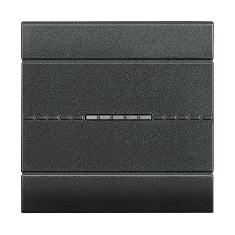 Bticino L4916M2 living light copritasto neutro illuminabile per comandi assiale 2 moduli colore Antracite