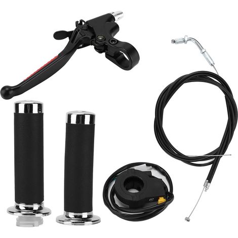 Wasserdichter und ergonomischer Gasgriff und Kupplungshebel für motorisierte Fahrräder mit 49 cm³, 60 cm³, 66 cm³ und 80 cm³. (1/5)