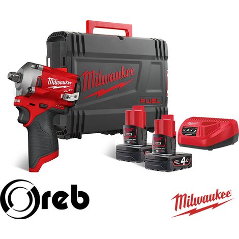 Milwaukee 4933464616 Avvitatore A Impulsi Compatto 12 Volt 1/2" 2,0Ah E 4,0Ah Tecnologia Fuel (1/5)