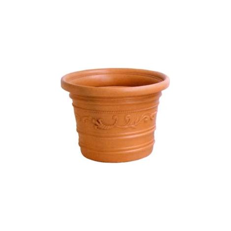 VASO IN PLASTICA FESTONATO DOPPIO BORDO  ø cm.35x26 h.