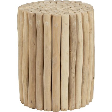 Table d'appoint en teck - Coloris : Naturel - LUTIANA (1/4)