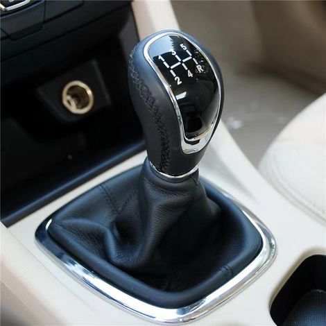 Suitable for Chery A3 and Arrizo 7, models 2008-2012, gear shift knob for manual transmission, black, 5-speed set (one-piece).--BIEMMEDUE (1/4)