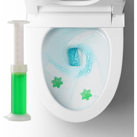 Gel nettoyant pour toilettes, déodorant et assainissant, parfum floral, 6 parfums – Vert (1/5)
