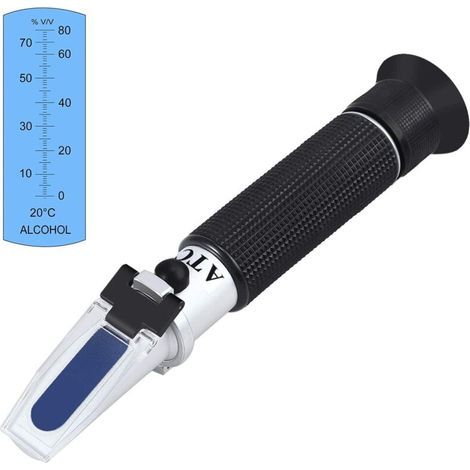 Réfractomètre avec ATC 0-80% Testeur de vinomètre Ph-mètre - Mesure précise du pH en volume (1/5)