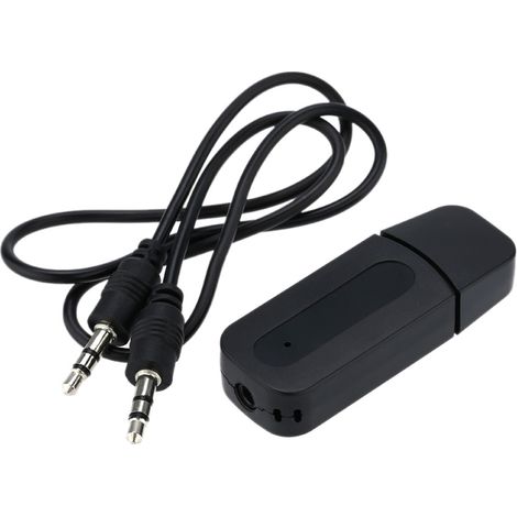 Ricevitore audio Bluetooth wireless mini USB, adattatore audio AUX da 3,5 mm per sistemi audio per auto e casa