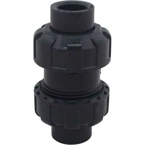 ALLIANDISClapet anti retour a boule 20 25 32 40 50 63mm clapet piscine clapet antiretour anti refoulement pvc vanne soupape anti retour (Diamètre intérieur 32mm)