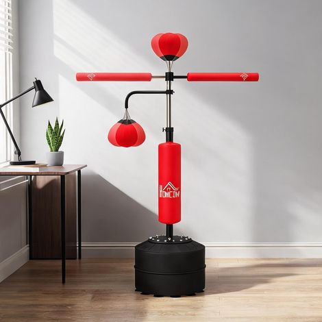 Sac de frappe rot en kunstleder Stahl 88 x 50 x 230 cm (1/5)