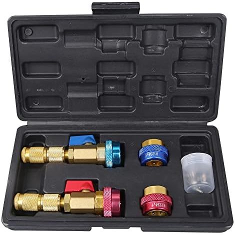 Kit d'outils de démontage noyau valve d'air  R134 R1234YF, compatible avec les réfrigérants climatisation et R1234YF - (1/5)