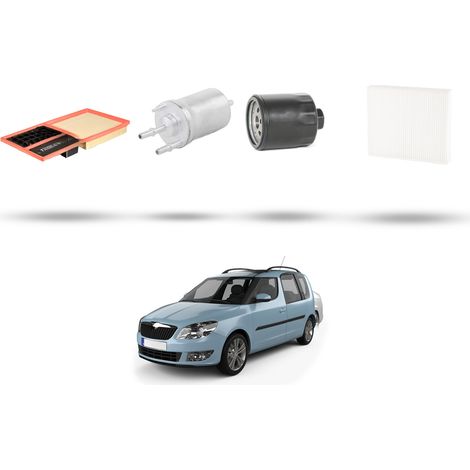 Kit tagliando 4 filtri compatibile con Skoda Roomster 1.4 16v 63kw Dal 2006 (1/5)