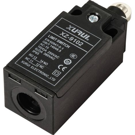 TRU COMPONENTS XZ-9/102 Interrupteur de fin de course 250 V/AC 10 A poussoir à galet à rappel IP65 1 pc(s) S805831