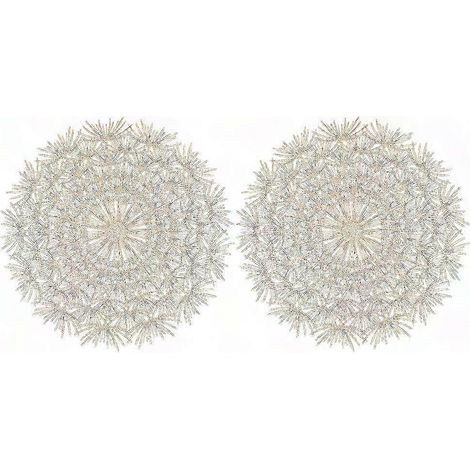 Ensemble de 2 sets de table à motif pissenlit pour la maison (1/3)