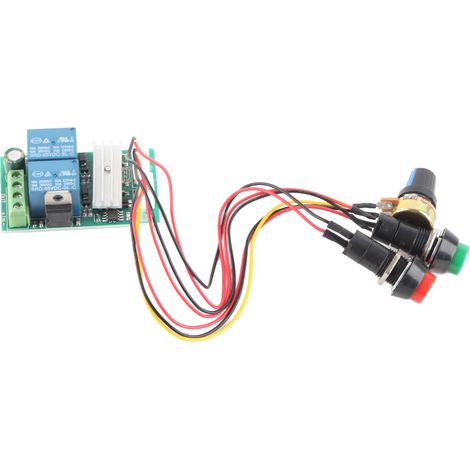 Régulateur de vitesse moteur DC 6V-24V PWM, module contrôle sens horaire/antihoraire, interrupteur rotation pour moteur électrique (1/5)