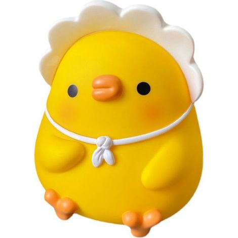 Spardose für Kinder mit gelbem Entenmotiv, bruchsicher, aus Vinylharz. Ideal für Jungen und Mädchen. (1/5)