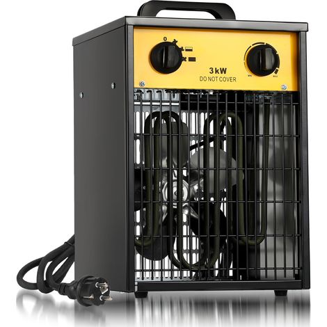 SWANEW Termoventilatore.3000W Riscaldatore elletrico da costruzione con ventilatore integrato.riscaldamento massima di 220-240V50 Hz (1/5)