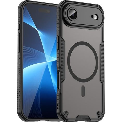 Custodia per iPhone Air, compatibile con MagSafe, opaca e rinforzata, nera (1/5)