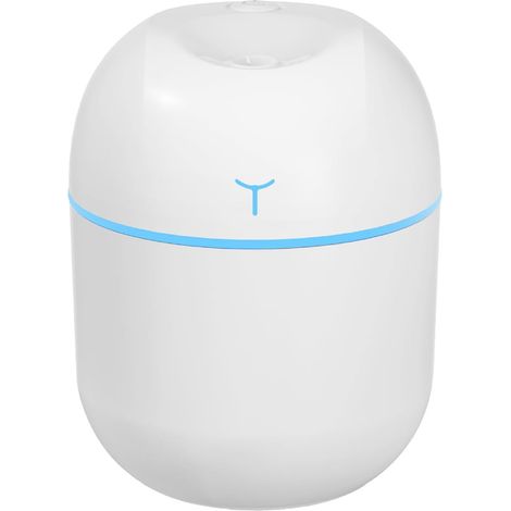 CCYKXA PC-Luftbefeuchter, 220 ml Mini-Tischluftbefeuchter, USB-Luftbefeuchter mit Nachtlicht, leiser Luftbefeuchter mit automatischer Abschaltung für Auto, Büro, Schlafzimmer (Weiß)