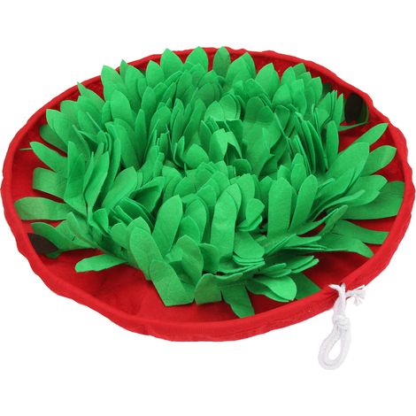 Tapis de Fouille Chien Antidérapant Rouge Jouet Interactif Réglable avec Ventouses pour Soulager l'Ennui et Ralentir la Prise de Nourriture (1/4)