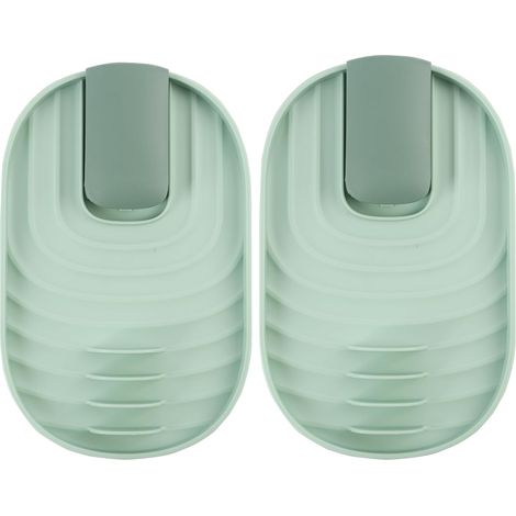 2-Piece Pot and Utensil Holder in Green - Spoon and Lid Organizer, Countertop Splash Guard, Kitchen Spoon Rest (1/5)