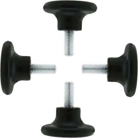 4pcs M8 x 15 x 27mm Adjustable Furniture Leveling Feet Table Desk Leg Floor Protectors (1/5)