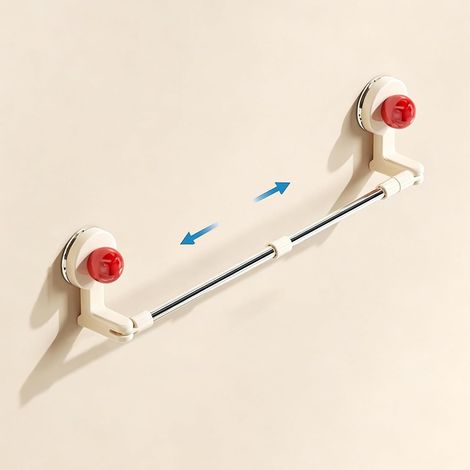 Barre por 17,1 pouces, porte-serviettes extensible en acier inoxydable (1/5)
