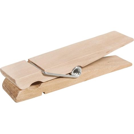 Pince à linge XL en bois (1/2)