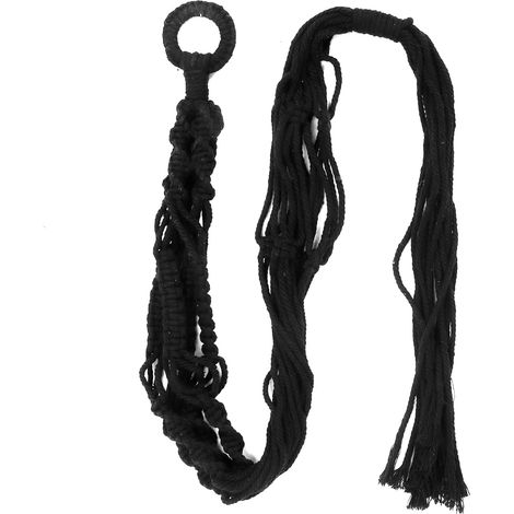 Support pour plantes en corde tressée de coton, porte pot suspendu, décoratif (1/5)