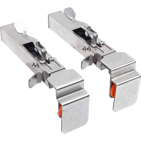 clips de fixation réglables pour tiroir avec 2 pièces de serrage - Pince de fixation pour panneau de tiroir de meuble (1/5)
