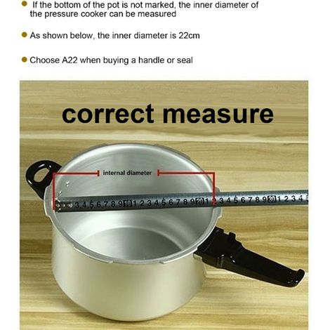 Ortviai Joint d’étanchéité en silicone transparent pour autocuiseur – diamètre intérieur 22 cm, alimentaire, résistant à la chaleur (1/4)