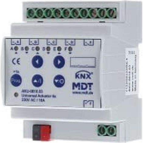Actuador universal mdt aku-0616.03 6 salidas 16A