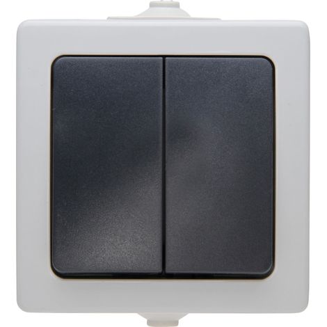 Kopp 565556008 Interruttore per ambienti umidi Interruttori in serie Nautic Grigio 1 pz. (1/5)