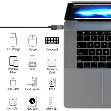 Ottimizza la tua vita digitale con questo adattatore da USB-C a USB, che offre un trasferimento dati ad alta velocità, funziona con diversi dispositivi ed è plug-and-play.