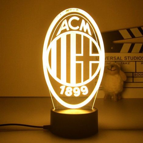 Veilleuse LED 3D pour chambre d'enfant aux couleurs du Liverpool Football Club, avec motif dessin animé