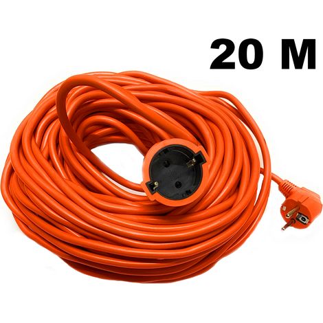 Cavo Prolunga 20 metri Corrente Elettrica Presa Schuko Domestica Casa 220v