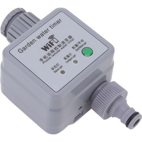 Arroseur automatique WiFi pour balcon extérieur, programmateur d'arrosage connecté G3/4, contrôleur de jardin à distance via smartphone. (1/5)