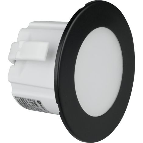 LED Treppenleuchte 1,2W rund Ø7,8cm mattschwarz DPM (1/5)