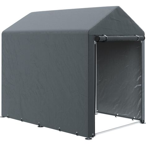 Abrid jardin tente de stockage portable avec cadre gravure et grande porte, 1,2 x 1,8 m