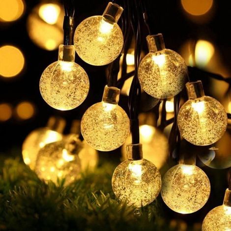 Guirlande lumineuse - - 6.5M - 30 LED - Blanc chaud - Étanche IP65 - 8 Modes (1/4)