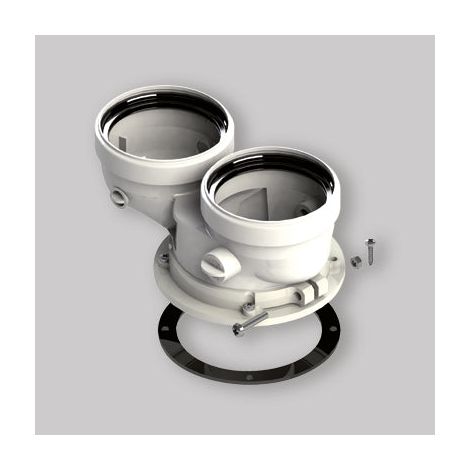 Sdoppiatore Per Caldaia A Condensazione Ferroli Ø80/80 Mm (1/4)