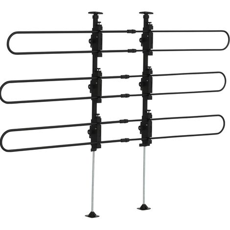 Grille de séparation pour coffre de voiture en acier ajustable 150 x 9 x 124 cm (1/5)