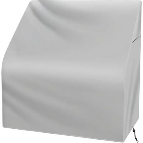 Housse de siège de bateau imperméable en tissu Oxford de qualité marine pour chaise capitaine, console, siège pivotant, avec ourlet élastique et cordon de serrage, toutes saisons, gris (1/5)