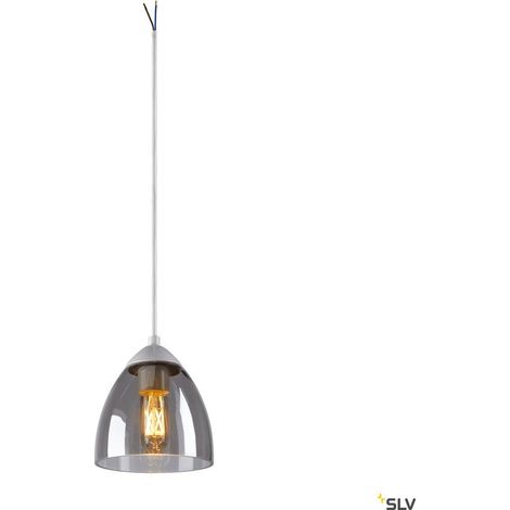 Suspension intérieure PARA CONE GL verre fumé blanc GU10 25W max - SLV - 1006160 (1/5)