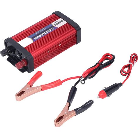2000W Onduleur de Voiture à Onde sinusoïdale modifiée Adaptateur de convertisseur de Chargeur USB d'alimentation de véhicule,Onduleur à Onde sinusoïdale modifiée, Double Chargeur(12V à 220V), Ond (1/5)