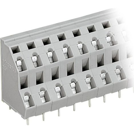 Bornier à 2 étages WAGO 736-506 2.50 mm² Nombre de pôles 12 gris 1 pc(s) D20199 (1/2)