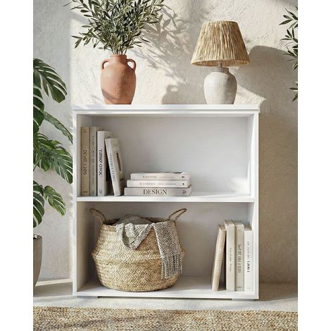 Armadio ufficio Arizona - Mobile archivio - 1 mensola inclusa - L. 90 x H. 83 x P. 42,5 cm – Bianco (1/4)